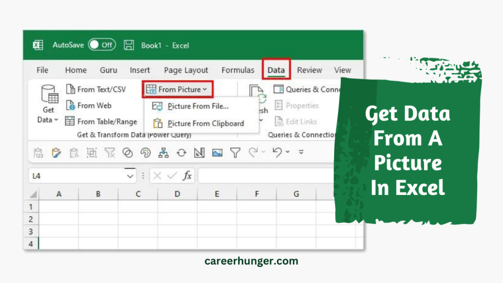 How To Get Data From A Picture In Excel